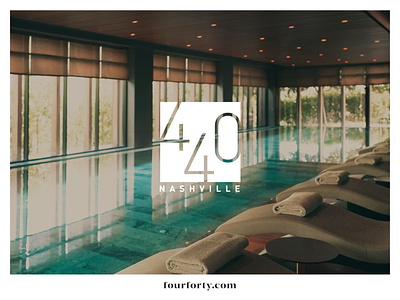 440 Nashville Pool Ad ad advertisement advertising brand branding hotel hotel logo identity logo logo design logo designer luxury luxury logo spa spa logo