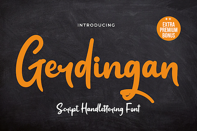 Gerdingan font font design