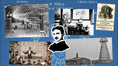 Moodboard of the day 10/14 electricity inventions moodboard moodboardoftheday nikola tesla tower