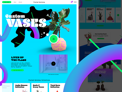 Planted Workshop design ecommerce shopify ux web design website