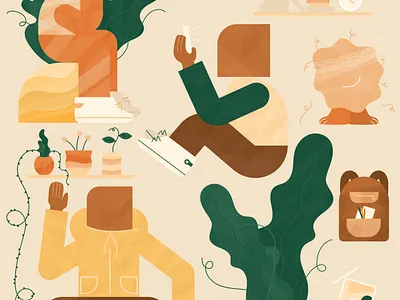 Creativity Monsters create creativity education illustration illustrator imagination ipad learn plants school shoes sneakers vector