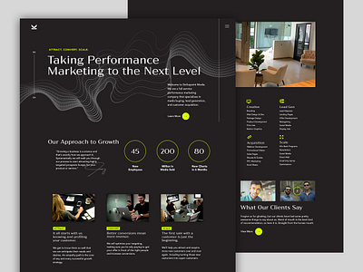 SPM Site Rebrand agency dark marketing modern web design website