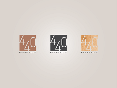 440 Nashville Logo Colorways brand branding colorway hotel hotel logo identity logo logo design logo designer luxury luxury logo spa spa logo