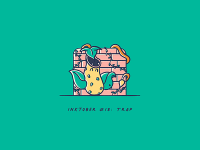 Vectober 2020 #18: Trap handdrawn illustration inktober inktober2020 monster pokemon procreate trap vectober vectober2020