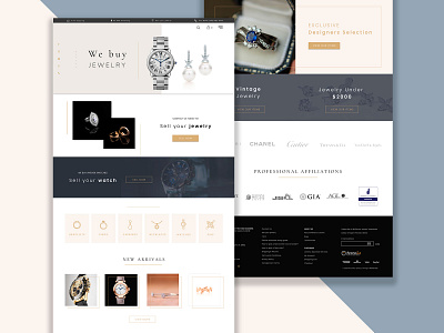 Jewelry design jewels luxury design ui ux web