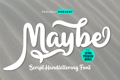 Maybe business food header lettering san serif script stylish trendy type typeface unique