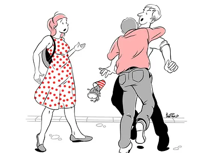 Life after Corona cartoon character corona covid19 drawing illustration illustrator