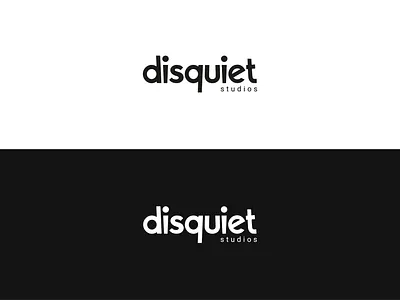 Disquiet Studios - Logo Exploration black branding design logo typography vector white