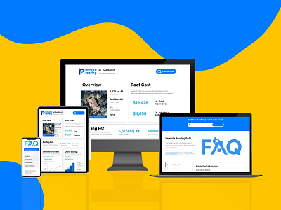 Responsive Web Design | Remote Roofing 2d adobe branding dashboard design design flow logo responsive website sketch ui ui daily user dashboard ux website