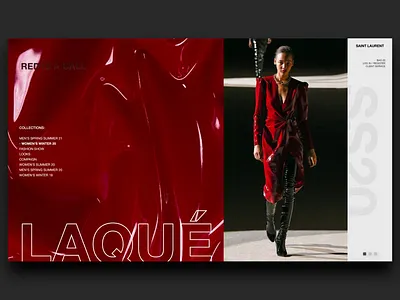 Saint Laurent Campaign campaign fashion mobile design runway ui uiux ux webdesign ysl