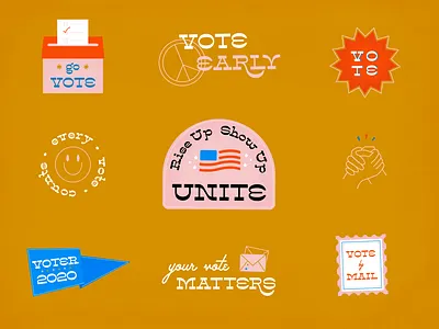 Vote 2020 every vote counts i voted illustration solidarity unite visual design vote vote 2020 vote by mail vote early voter voting