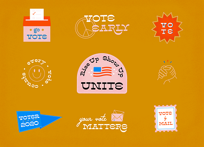 Vote 2020 every vote counts i voted illustration solidarity unite visual design vote vote 2020 vote by mail vote early voter voting