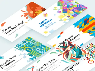 Templates art branding design greeting cards illustration layout mockups templates vector