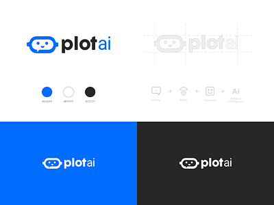 Plotai - ChatBot app app branding clean design flat graphicdesign illustration logo logodesign minimal minimalist mobile ui ux