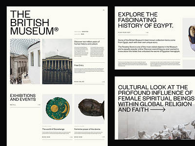 The British Museum - Layouts design figma hierarchy layout layouts museum ui user experience user interface ux