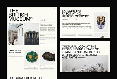 The British Museum - Layouts design figma hierarchy layout layouts museum ui user experience user interface ux