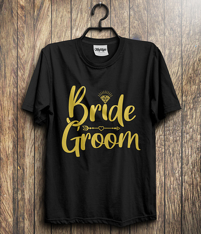 Bride Groom T-Shirt branding bride bride groom bride groom bride of frankenstein brides create custom design illustration t shirt t shirt design trendy typography