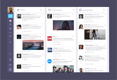 Twitter UI Feed app content feed figma icon social media feed socialmedia twitter twitter feed ui ui design web