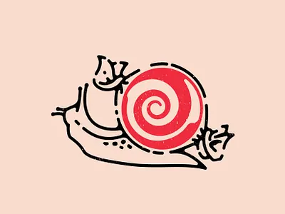Candy Snail abstract candy design digital art double meaning flat icon illustration logo minimal snail vector wit