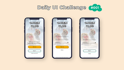 DailyUI 001 app daily ui dailyui design ui ux web