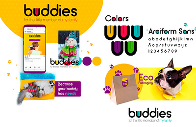 buddies branding branding design color illustrator logo pet