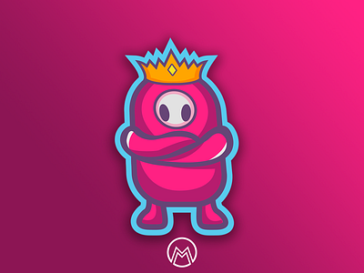 Fall Guys Mascot Logo Concept 2d logo branding concept esports illustration logo mascot mascot design mascot logo vector