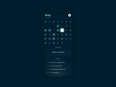 Calendar App Animation animation animation design app app animation app design bike calendar calendar app calendar ui design icon illustration minimal mobile app shadow task task management app ui ux
