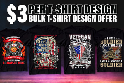 Do bulk t shirt designs and unique trendy custom t shirt design army shirts womens design fiverr fiverrgigs illustration memorial day tshirt tshirt design typography us independence day veteran