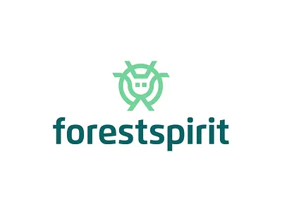 Forest Spirit logo branding forest green logo logodesign logodesigner mark nature spirit symbol tree