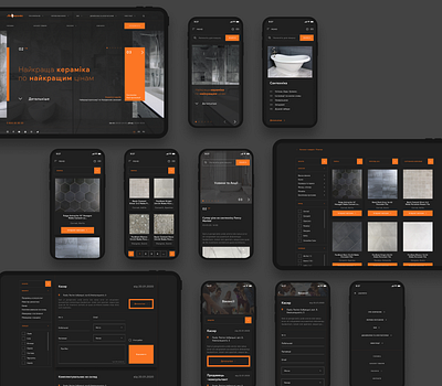 LeoCeramika App Design app design dark app dark theme dark ui design ui