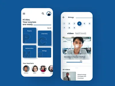 Online Educational platform dailyui design education app educational mobile mobileui student ui uiux ux ux ui vector