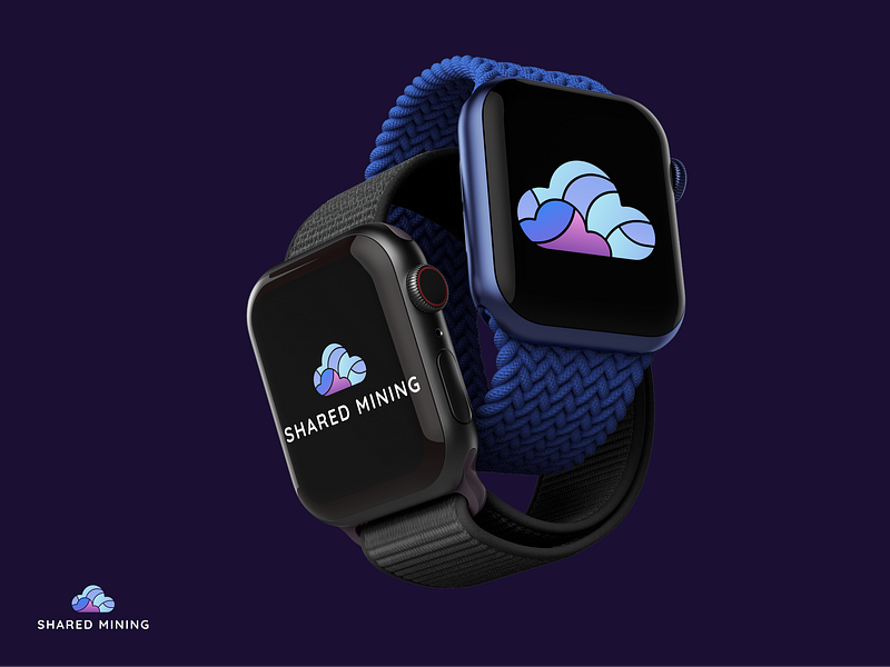 Logo for cloud mining company⛅ 3d apple branding cloud crypto design graphic design label logo mining nft placement platform productdesign ui ukraine uxui webdesign website