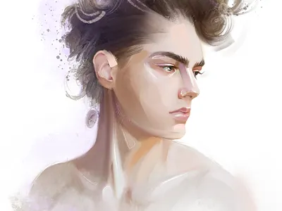 Male portrait boy characters fashion fashion illustration guy haircut illustration male portrait portrait