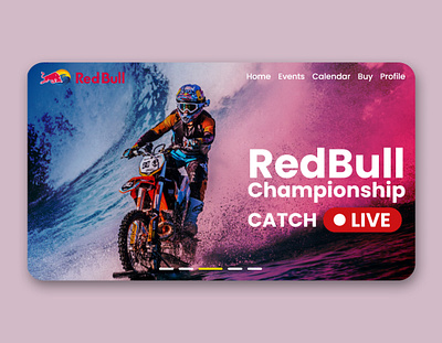 Redbull Landing Page Design figma figmadesign minimal redbull ui ux website