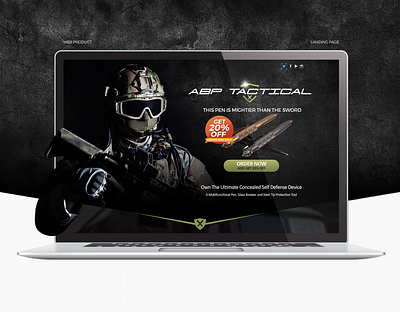 Tactical Pen landing page branding graphicdesign landing page uidesign webdesign