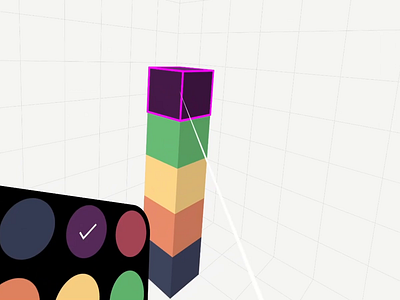 VR Editor [Microinteractions] 3d animation animation color picker interaction design madewithunity microinteractions pet project toolbar ui unity 3d ux vr vr design vr development vr editor xr