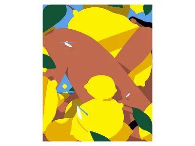 Who wants lemonade? 🍋 art characterdesign girl hug illustration italy lemon lemonade lemons limoncello sun