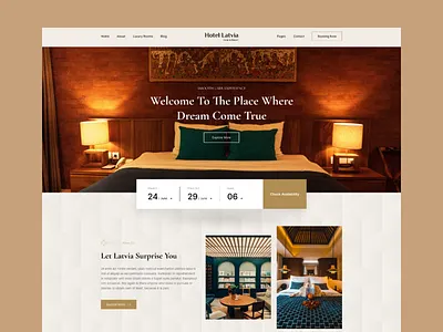 Hotel Booking Website agency boooking cabin home page homepage hotel hotel booking hotel cabin landing page reservation resort restaurants room booking travel agency trip uiux vacation webdesign website website design