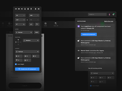 Codesign - macOS App - Notification admin dashboard admin panel checklist collaboration components dashboard designsystem guidelines interface app shared library uikit