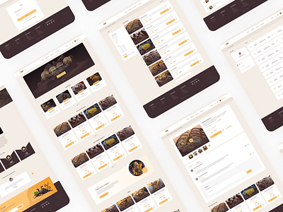 crepe n chocolate chocolate clean design flat icons ui web website