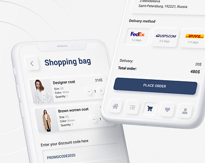 eCommerce APP app buy ecommerce neumorphic neumorphism shop