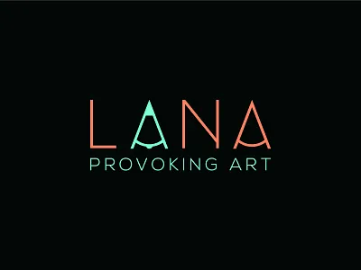 Lana - Logo Design art logo art logo branding icon artist logo branding classy logo design logo logo design logomark logos logotype negative space logo typography vector wordmark wordmark logo