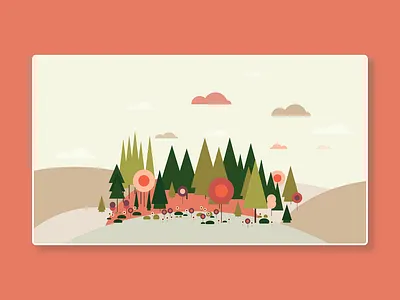 Minimalist Wallpaper_Forest colors design graphic design illustration minimalist