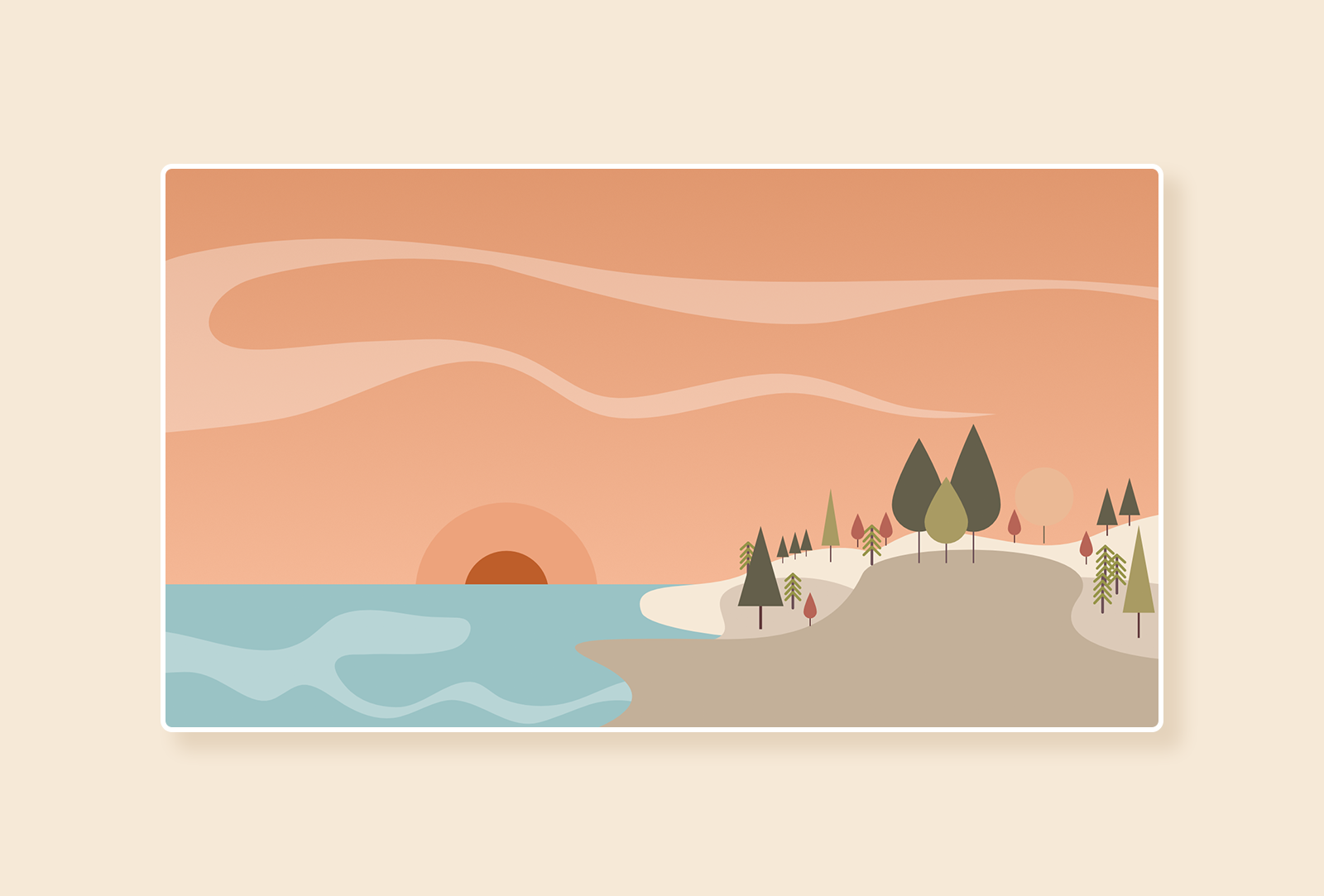 Minimalist Wallpaper_Summer by Beatris Veres on Dribbble