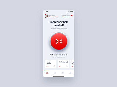 Callert - Emergency call app branding calling concept emergency health interaction ios life mobile