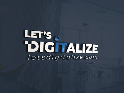 Let's Digitalize Logo branding building buisness design graphicdesign icon logo logo design minimal type typography uiux vector web