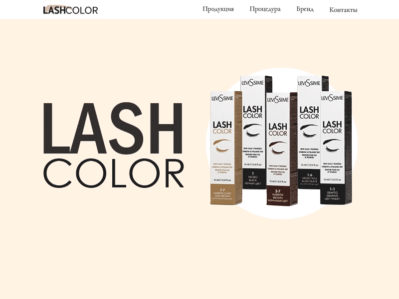 website LashColor animation design minimal ui ui ux ux web website