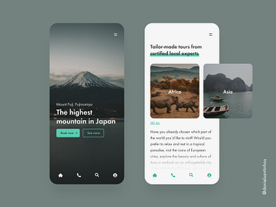 Travel website - mobile version aveiro elvas figma freelance freelancer grid japan layout mobile mobile app mobile app design mobile design mobile ui travel travel agency travel app travelling ui uiux ux