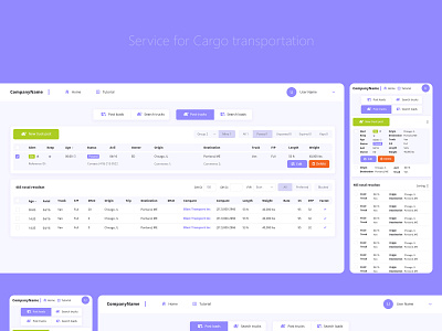Service for cargo transportation design homepage landing page minimalist typography ui design uxdesigner web web design website
