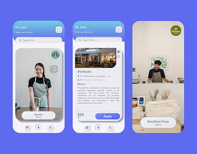 Job Concept Mobile App android design invision invision studio ios job job application mobile mobile app mobile app design mobile design mobile ui product design sketch ui ux ux design